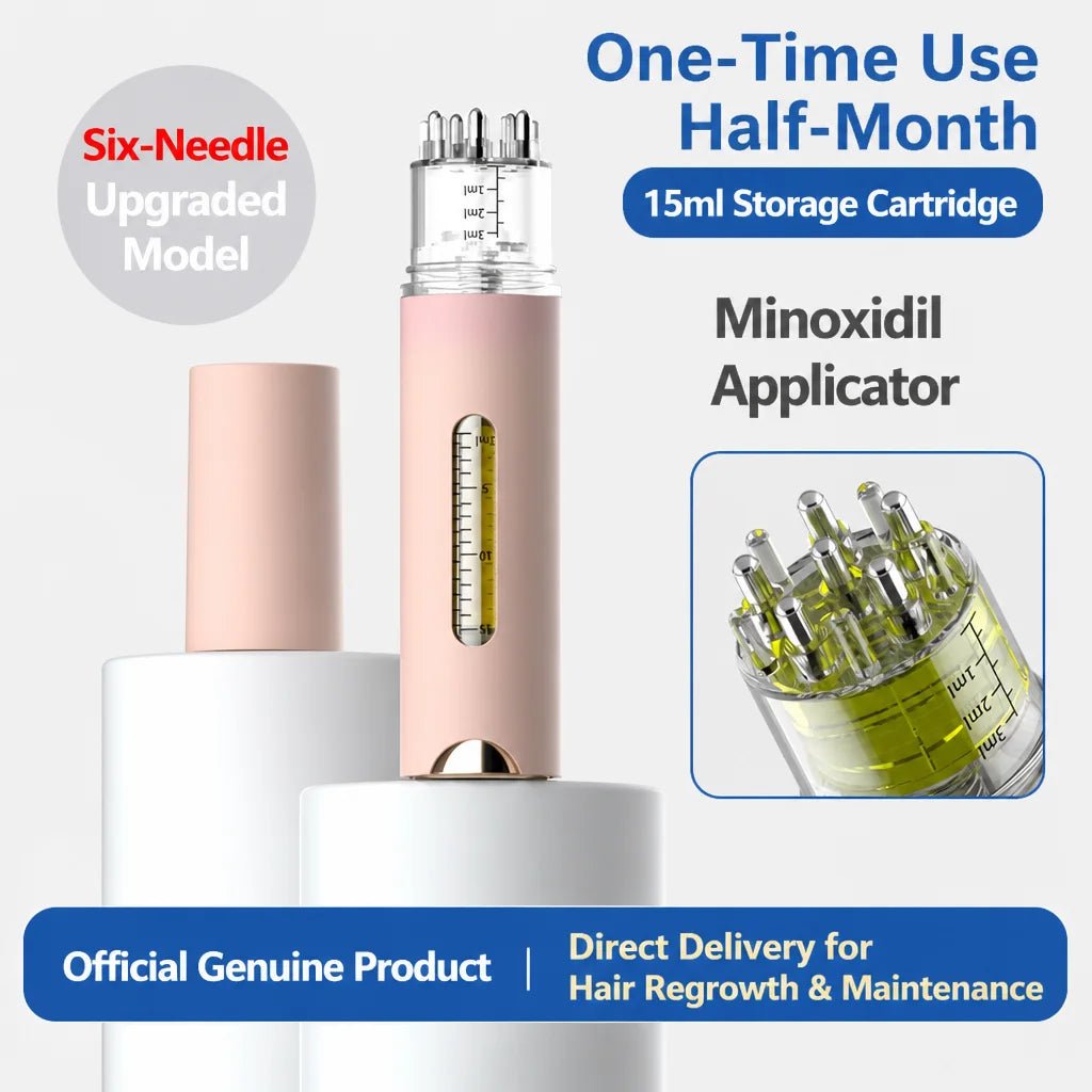 15ml Leakproof Minoxidil Scalp Applicator Roller – Portable Hair Root Massage Comb for Hair Growth Serum & Nutrient Oil - sensationmarketsensationmarket14:105215ml Leakproof Minoxidil Scalp Applicator Roller – Portable Hair Root Massage Comb for Hair Growth Serum & Nutrient OilPink