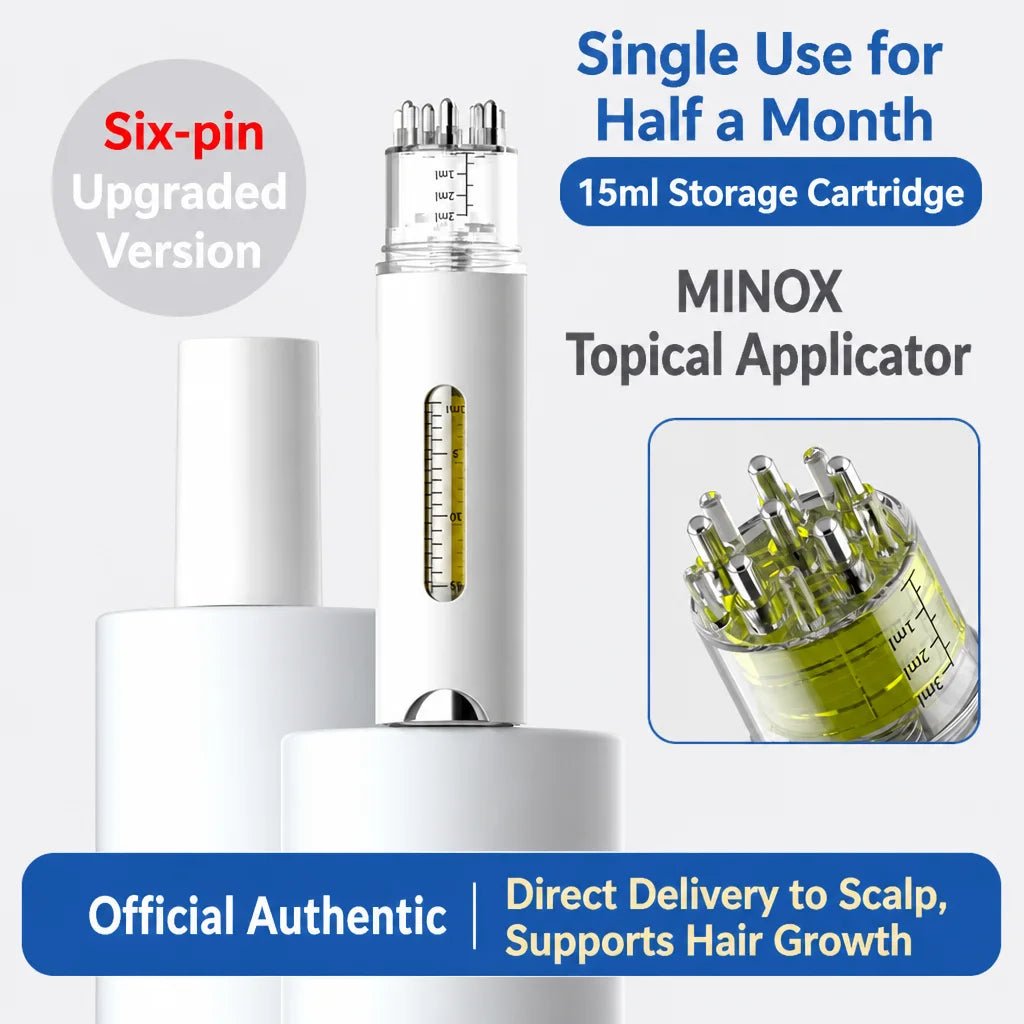 15ml Leakproof Minoxidil Scalp Applicator Roller – Portable Hair Root Massage Comb for Hair Growth Serum & Nutrient Oil - sensationmarketsensationmarket14:2915ml Leakproof Minoxidil Scalp Applicator Roller – Portable Hair Root Massage Comb for Hair Growth Serum & Nutrient OilWHITE