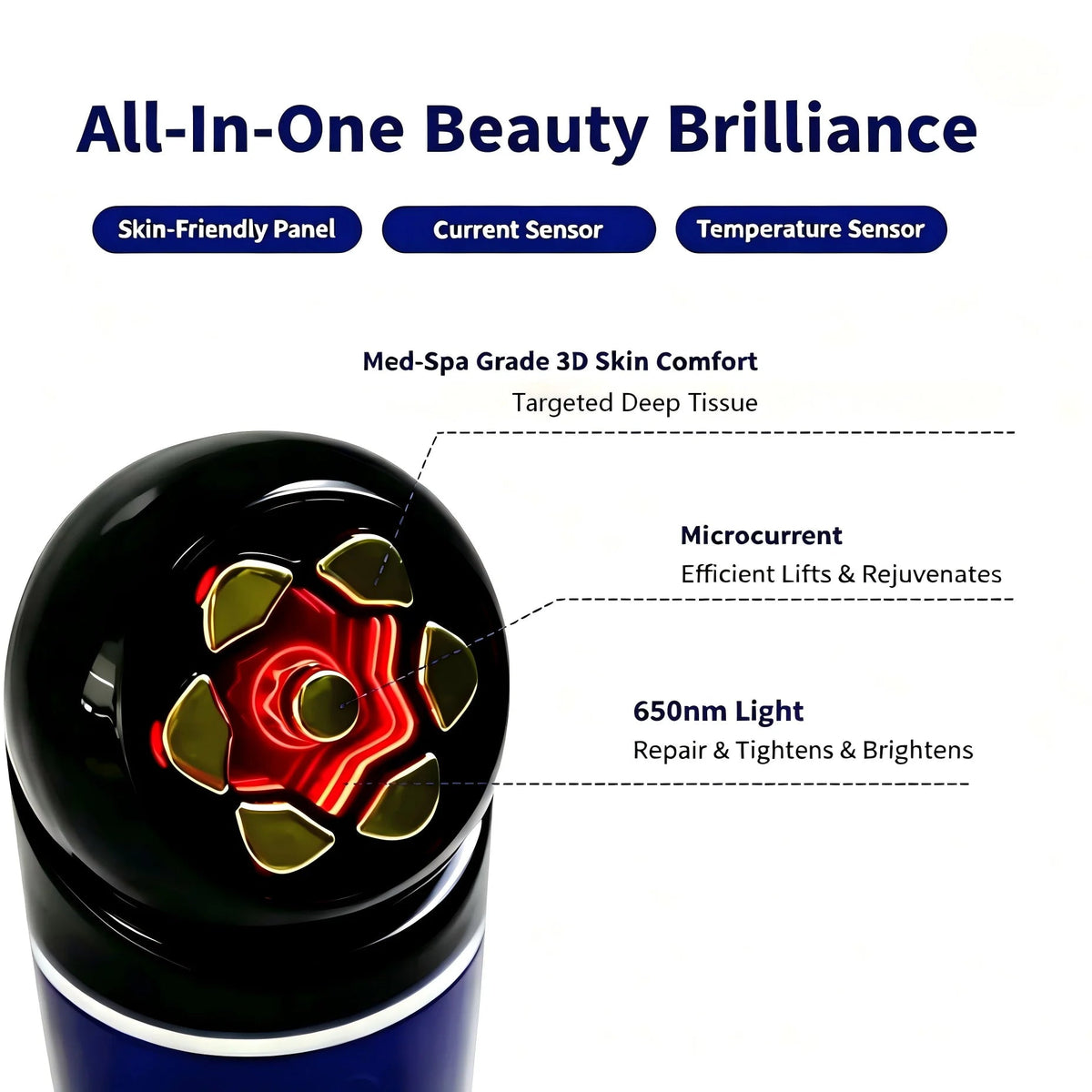 3-in-1 Facial Massager for Face & Neck – Red Light Skin Care Device for Puffiness, Fine Lines & Skin Tightening for a Youthful Look - sensationmarketsensationmarket14:1733-in-1 Facial Massager for Face & Neck – Red Light Skin Care Device for Puffiness, Fine Lines & Skin Tightening for a Youthful LookBlue