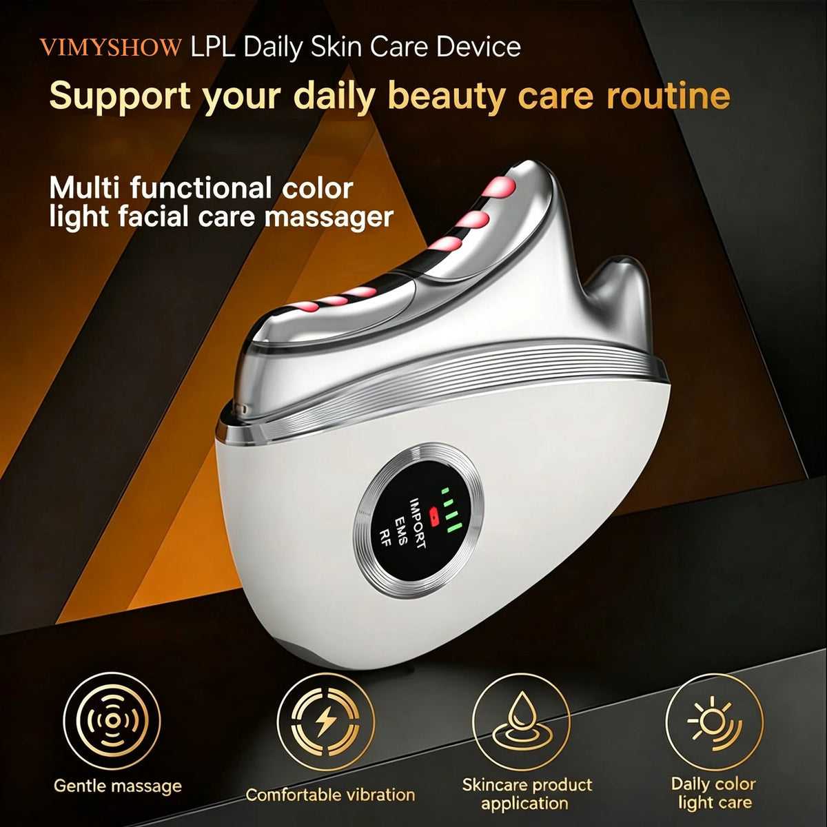 3-in-1 LED Facial Massager Contour Wand – Microcurrent Face & Neck Skin Care Device for Double Chin, Puffiness & Contouring - sensationmarketsensationmarket14:29;400079803:233130635593-in-1 LED Facial Massager Contour Wand – Microcurrent Face & Neck Skin Care Device for Double Chin, Puffiness & ContouringUSB Type-CWHITE