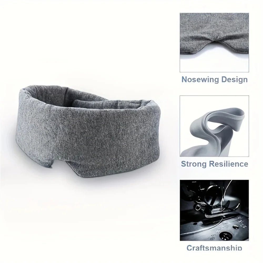 3D Blackout Sleep Mask – Soft Breathable Zero-Pressure Eye Cover with Adjustable Strap | Portable Travel & Health Sleep Aid - sensationmarketsensationmarket14:200003699#1pc3D Blackout Sleep Mask – Soft Breathable Zero-Pressure Eye Cover with Adjustable Strap | Portable Travel & Health Sleep Aid1pc