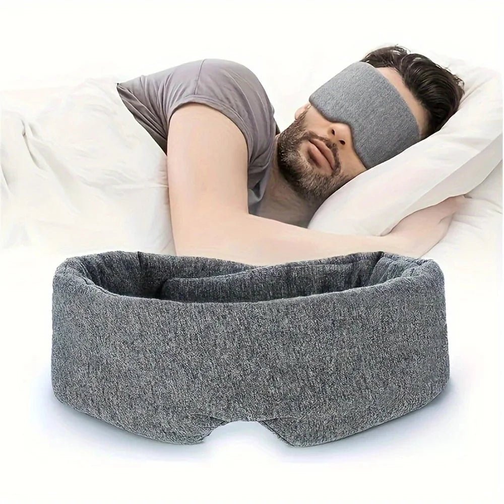 3D Blackout Sleep Mask – Soft Breathable Zero-Pressure Eye Cover with Adjustable Strap | Portable Travel & Health Sleep Aid - sensationmarketsensationmarket14:200003699#1pc3D Blackout Sleep Mask – Soft Breathable Zero-Pressure Eye Cover with Adjustable Strap | Portable Travel & Health Sleep Aid1pc