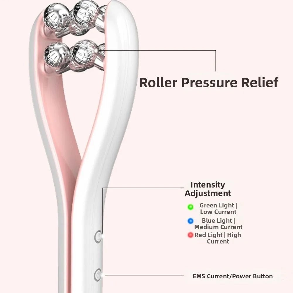 3D Roller Wireless Microcurrent Facial Massager – Rechargeable Lifting & Toning Tool with 3 Intensity Levels for Face Sculpting at Home - sensationmarketsensationmarket14:350850#Pink3D Roller Wireless Microcurrent Facial Massager – Rechargeable Lifting & Toning Tool with 3 Intensity Levels for Face Sculpting at HomePink