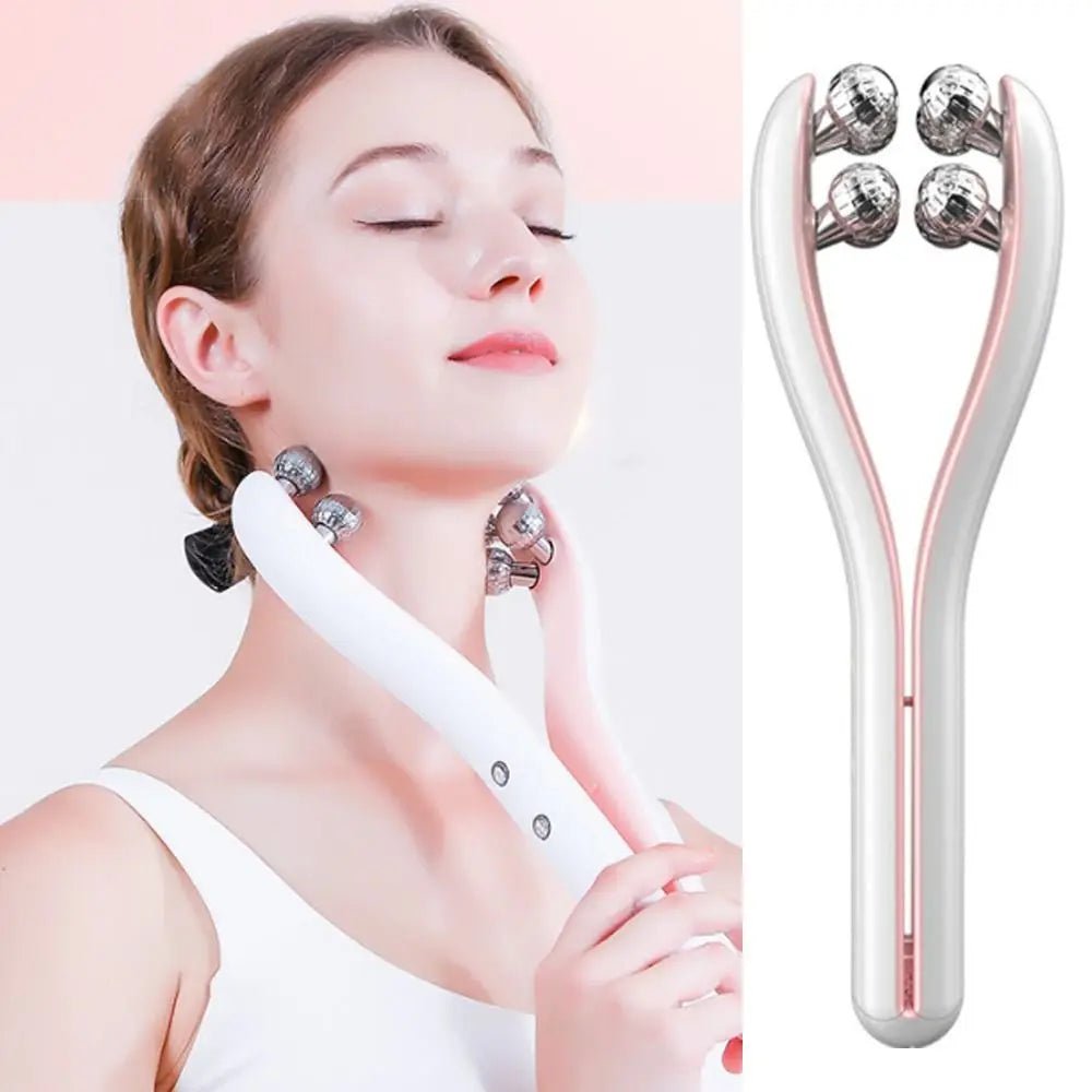 3D Roller Wireless Microcurrent Facial Massager – Rechargeable Lifting & Toning Tool with 3 Intensity Levels for Face Sculpting at Home - sensationmarketsensationmarket14:350850#Pink3D Roller Wireless Microcurrent Facial Massager – Rechargeable Lifting & Toning Tool with 3 Intensity Levels for Face Sculpting at HomePink