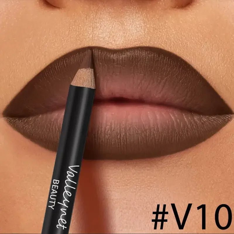 4-Piece Lip Kit Set – 3 Waterproof Lip Liners + 1 Matte Lip Glaze | Long-Lasting for Casual & Formal Looks - sensationmarketsensationmarket200001176:200004889#set 14-Piece Lip Kit Set – 3 Waterproof Lip Liners + 1 Matte Lip Glaze | Long-Lasting for Casual & Formal Looksset 1