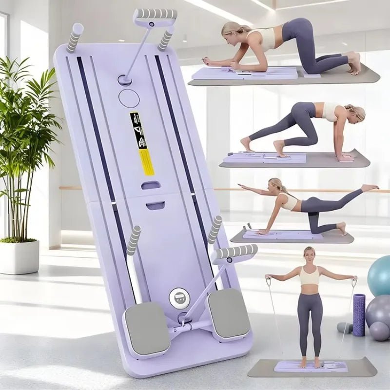 8-in-1 Home Pilates Reformer Board – Strength Training & Full-Body Fitness Exercise Equipment - sensationmarketsensationmarket14:691#PurPle8-in-1 Home Pilates Reformer Board – Strength Training & Full-Body Fitness Exercise EquipmentPurPle