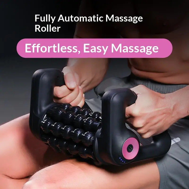 Wiederaufladbares, tragbares Massagegerät zur Tiefenmuskelentspannung – 5-stufig verstellbare kabellose elektrische Massagerolle