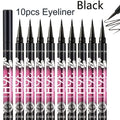 Lot de crayons eye-liner noirs imperméables et résistants à la transpiration – Eye-liner longue tenue anti-bavures pour débutants et usage quotidien (5 / 10 pièces)