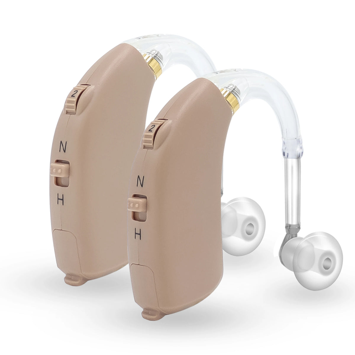 Appareil auditif numérique contour d'oreille avec tonalité réglable – Amplificateur de son pour perte auditive modérée à sévère | Aide auditive portable pour personnes âgées