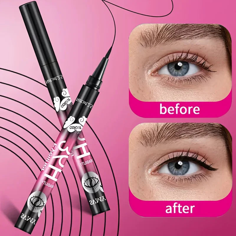Lot de crayons eye-liner noirs imperméables et résistants à la transpiration – Eye-liner longue tenue anti-bavures pour débutants et usage quotidien (5 / 10 pièces)