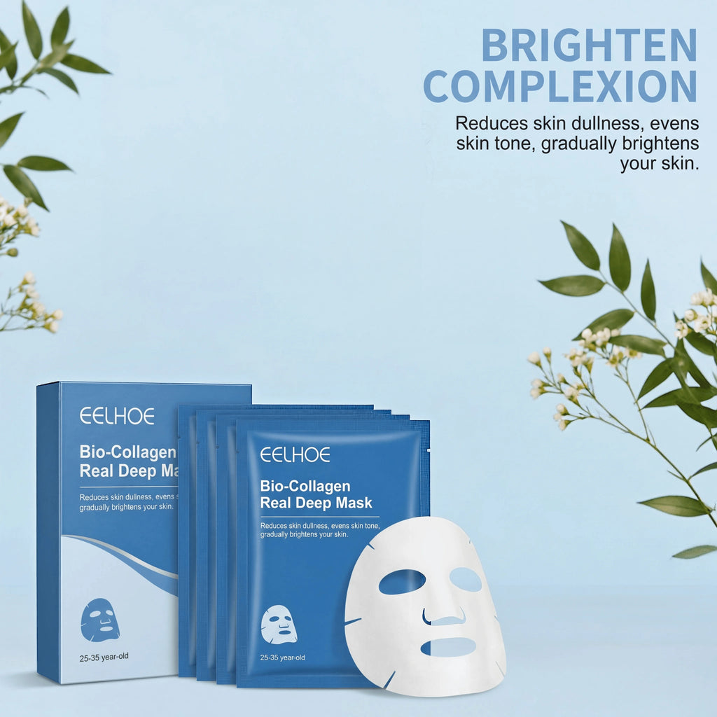 Eelhoe Bio-Kollagen-Gesichtsmaske – mit Centella-Extrakt, porenverfeinernd, straffend & aufhellende Anti-Aging-Pflege