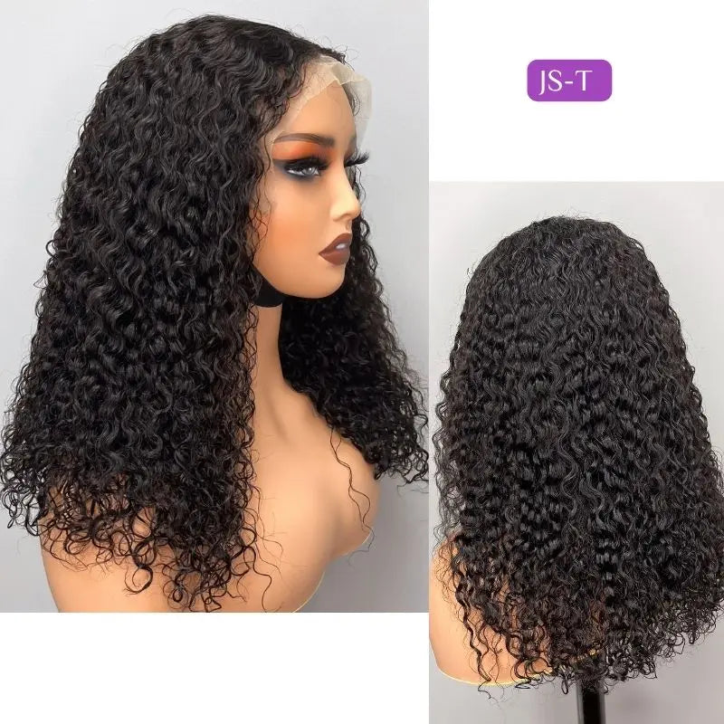 3-in-1 Glueless Burmese Curly Half Wig – Finger Coil Enden, elastischer Kordelzug & nahtloser Flip-Over | Kein Kleber, kein Nähen
