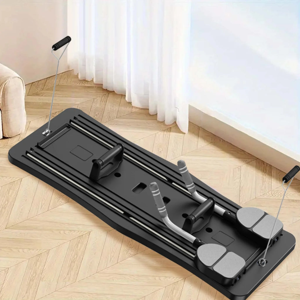 6-in-1 Foldable Pilates Reformer Board – TPE/PP, Adjustable Timer, 1-Year Warranty | Multi-Purpose Home & Studio Pilates Board in Purple