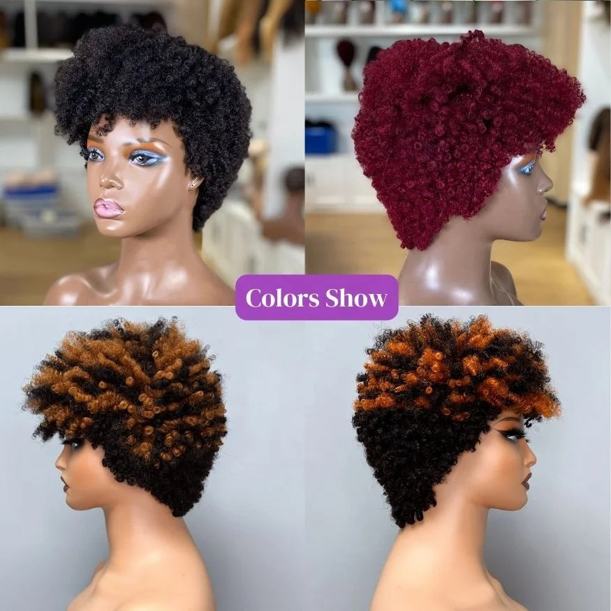 3-in-1 Glueless Burmese Curly Half Wig – Finger Coil Enden, elastischer Kordelzug & nahtloser Flip-Over | Kein Kleber, kein Nähen