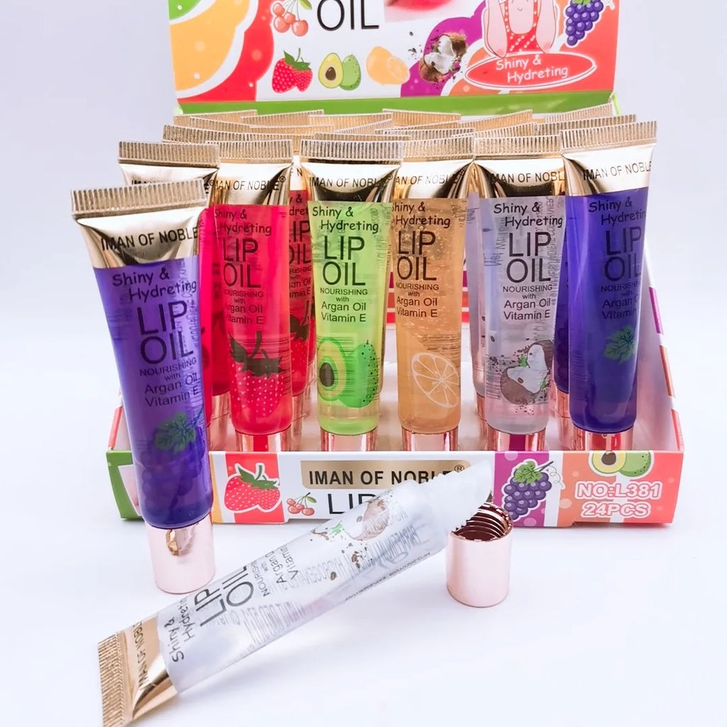 6-teiliges fruchtiges Lipgloss-Set – Transparentes, aufpolsterndes Lippenöl-Gel für hydratisierte, glänzende Lippen | Perfektes Geschenk für Frauen