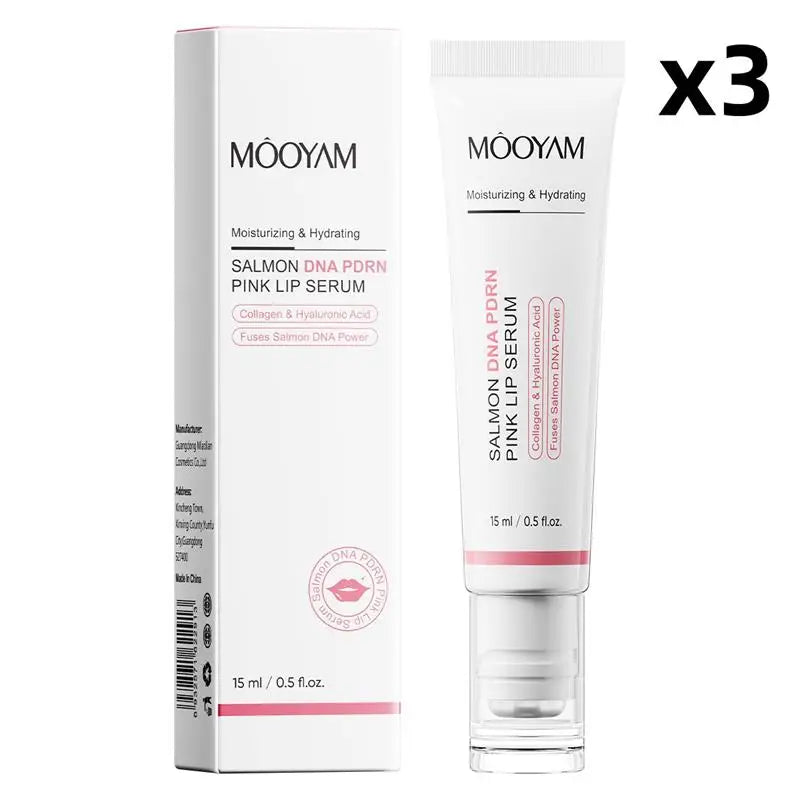 Sérum lèvres au PDRN de saumon – Essence réparatrice pour les lèvres au collagène et à l'acide hyaluronique, pour une hydratation profonde, les lèvres sèches et gercées, et les ridules.