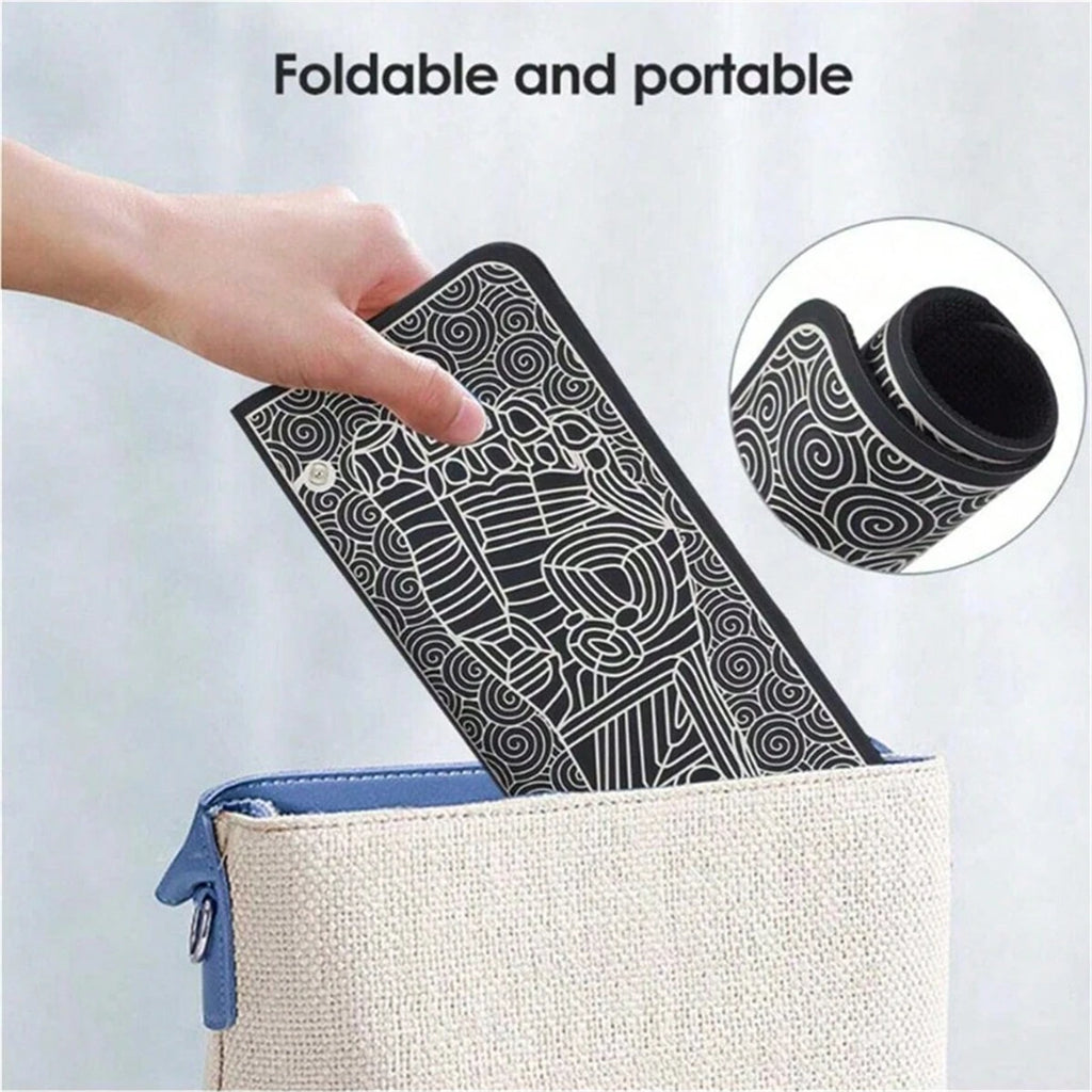 Tapis de massage électrique pour les pieds – Appareil de massage musculaire et de relaxation pour le fitness, les sports de plein air, la maison et la famille
