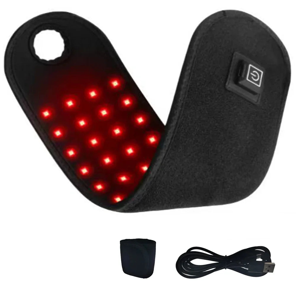 Whole Body Red & Infrared LED Light Belt – 660nm & 850nm Slimming Wrap for Waist, Neck, Chin, Wrist & Hand | Fat Reduction Body Pad