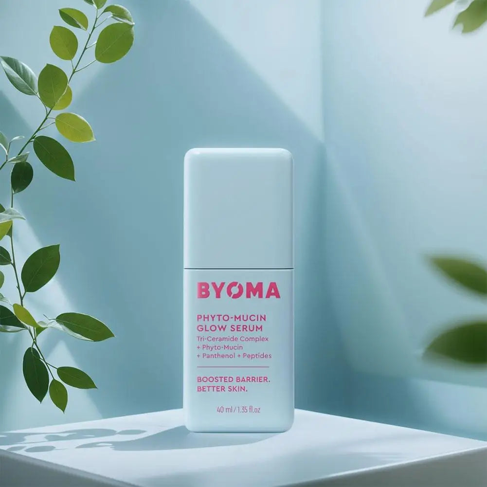BYOMA Phyto-Mucin Glow Serum – Aceite facial de lujo con complejo de tri-ceramidas y péptidos para una hidratación profunda y reparación de la barrera cutánea