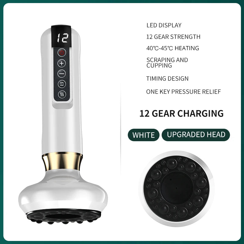 Smart Vacuum Suction Body Massager – Heated Cupping Sculpting Device for Cellulite, Belly & Back | Chinese Cupping Therapy Modernised