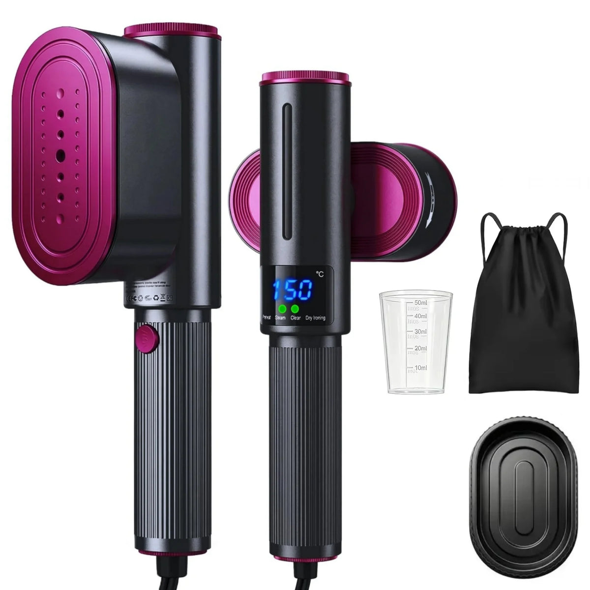 Vaporizador de prendas portátil: calentamiento rápido, vaporizador de telas ideal para viajes