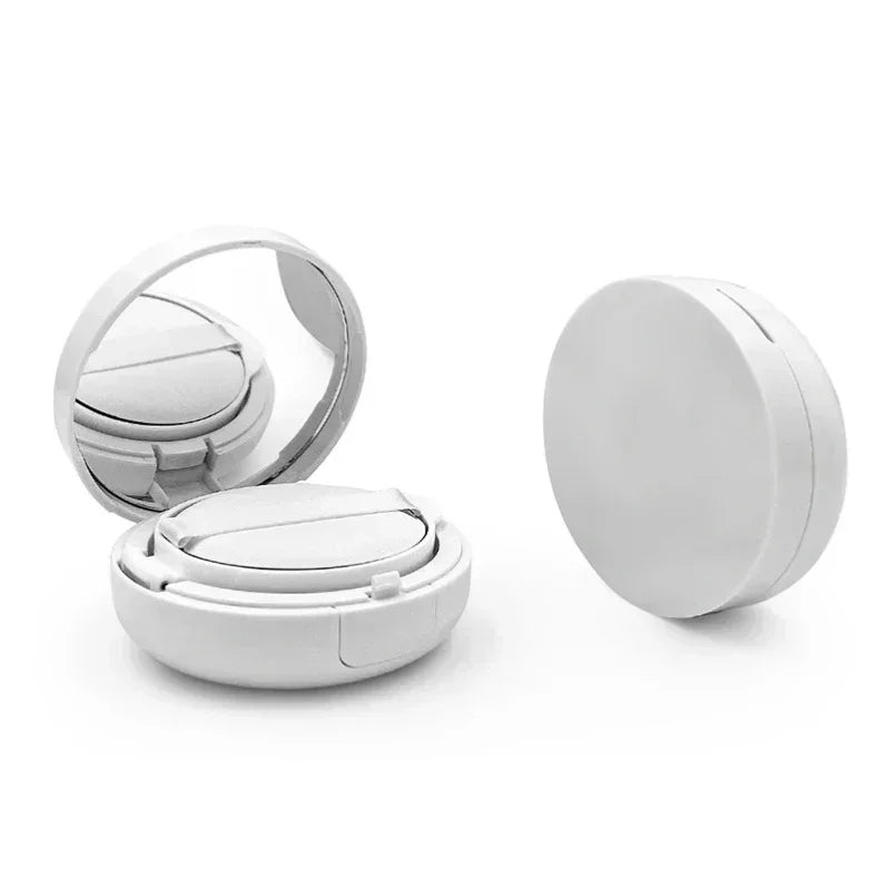 Estuche vacío para maquillaje tipo cojín de aire – Caja portátil para cosméticos de 15 g con esponja y espejo para BB cream y base de maquillaje
