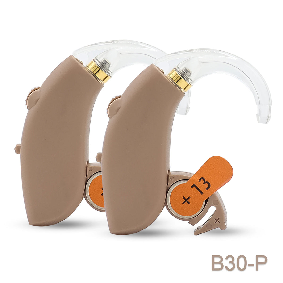 Appareil auditif numérique contour d'oreille avec tonalité réglable – Amplificateur de son pour perte auditive modérée à sévère | Aide auditive portable pour personnes âgées