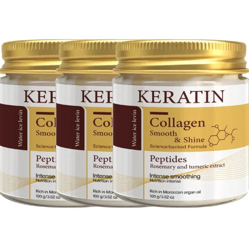 Keratin- & Kollagen-Haarmaske mit Peptiden & Rosmarin – Tiefenpflege für geschmeidiges, glänzendes Haar