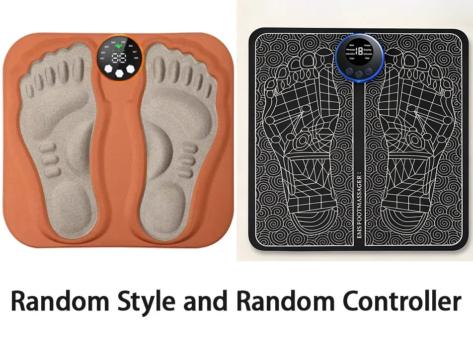 Tapis de massage électrique pour les pieds – Appareil de massage musculaire et de relaxation pour le fitness, les sports de plein air, la maison et la famille