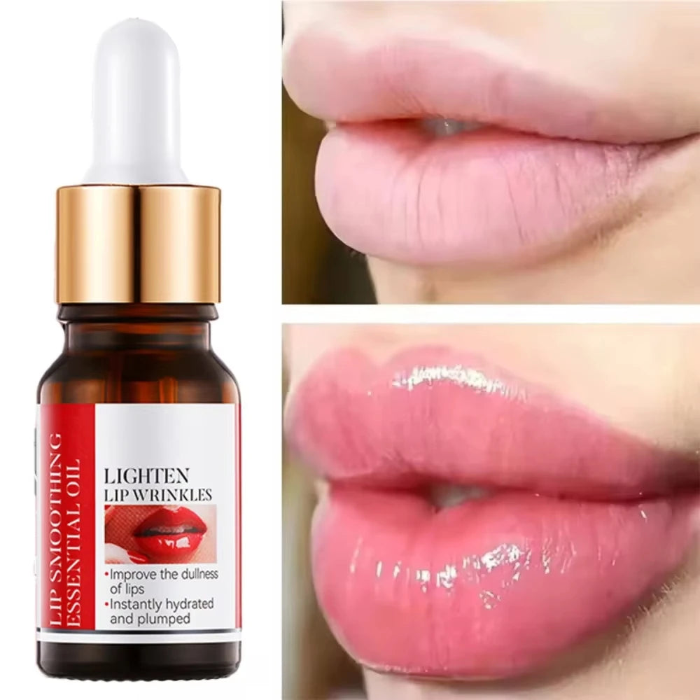 Sérum huile repulpant pour les lèvres – Soin hydratant à l'acide hyaluronique pour des lèvres plus volumineuses | Éclaircissant et réduction des ridules sans agent stimulant