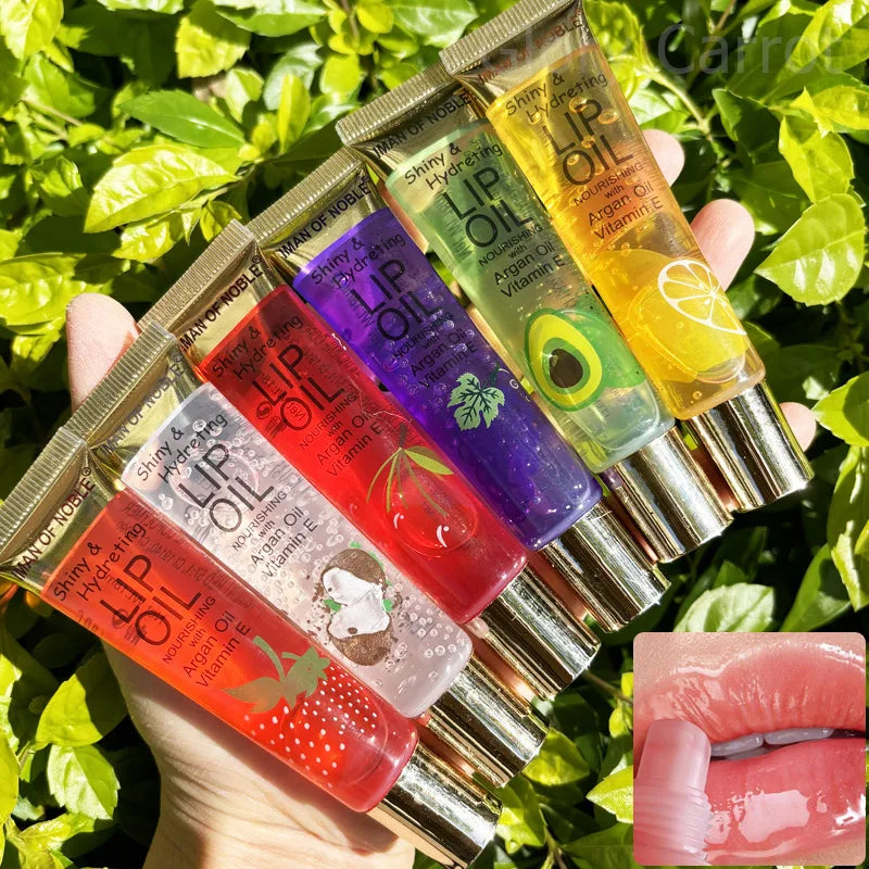 6-teiliges fruchtiges Lipgloss-Set – Transparentes, aufpolsterndes Lippenöl-Gel für hydratisierte, glänzende Lippen | Perfektes Geschenk für Frauen