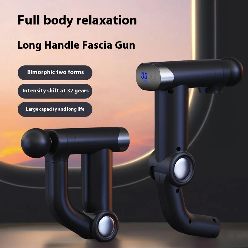 Folding Fascia Gun with 32 Levels – Electric Percussion Deep Muscle Massager for Neck, Back, Leg & Full Body Fitness