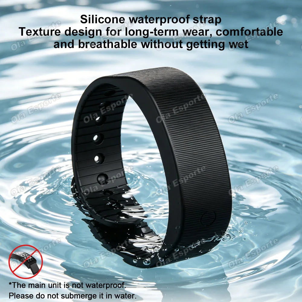 HT30 Vibrating Alarm Clock Watch – Silent Vibration Wake-Up Smart Bracelet for Heavy Sleepers | Adjustable Wearable Wrist Band for Men & Women