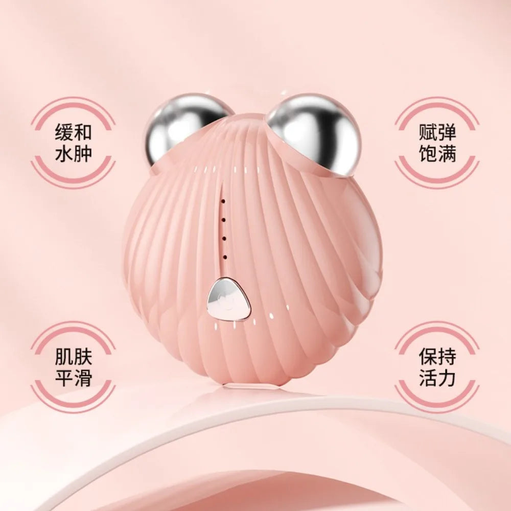 Mikrostrom-Gesichtsmassagegerät – Magic Ball mit zwei Aufsätzen zur Hautstraffung, Faltenreduzierung & zum Facelifting