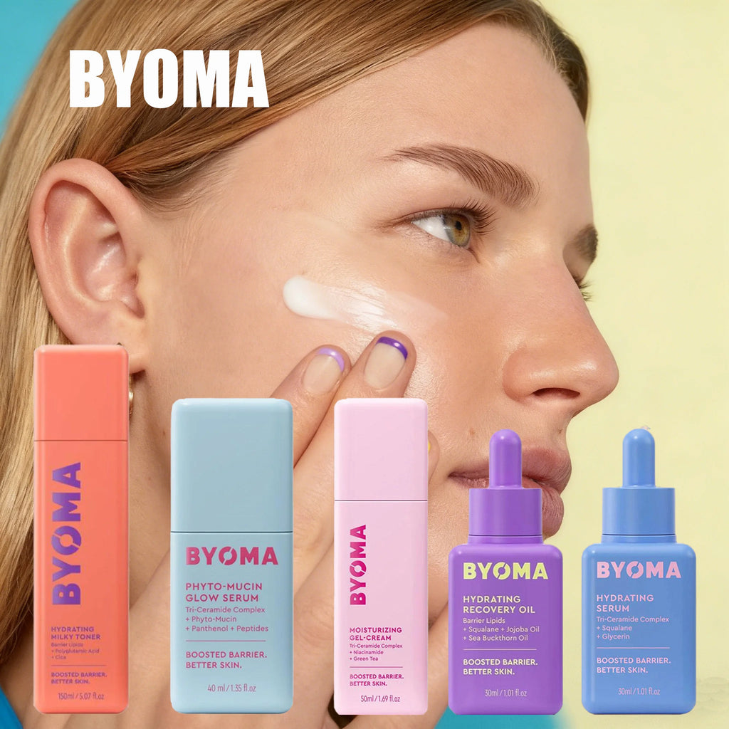 BYOMA Phyto-Mucin Glow Serum – Huile pour le visage luxueuse au complexe tri-céramide et peptides pour une hydratation intense et la réparation de la barrière cutanée