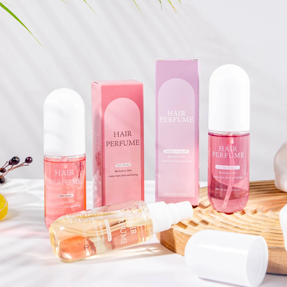 Sheer Violet Haarparfüm – 50 ml, reinigendes Deodorant-Spray für Haar, Körper & Kissen mit sanftem Moschusduft für Damen