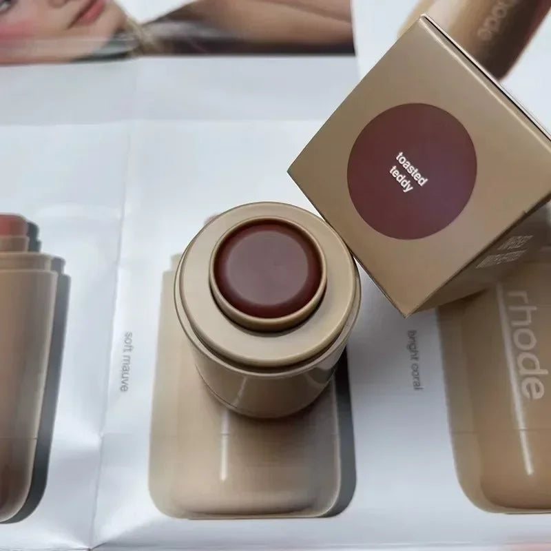 Blush et rouge à lèvres hydratant 2-en-1 – Effet bonne mine naturel et éclat instantané