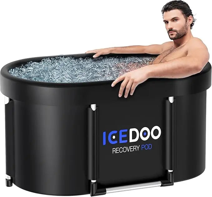 Tragbare, faltbare Sport-Erholungs-Badewanne – Neue Eisbad-Kältetherapie-Wanne für Athleten | Kaltwasser-Tauchbecken für die Ganzkörper-Immersion im Liegen
