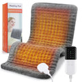 Coussin chauffant électrique 60×30 cm – 10 niveaux de chaleur, température constante, 4 réglages de minuterie | Tapis thermique lavable pour chaleur sèche et humide, idéal pour l'hiver et le soulagement de la douleur