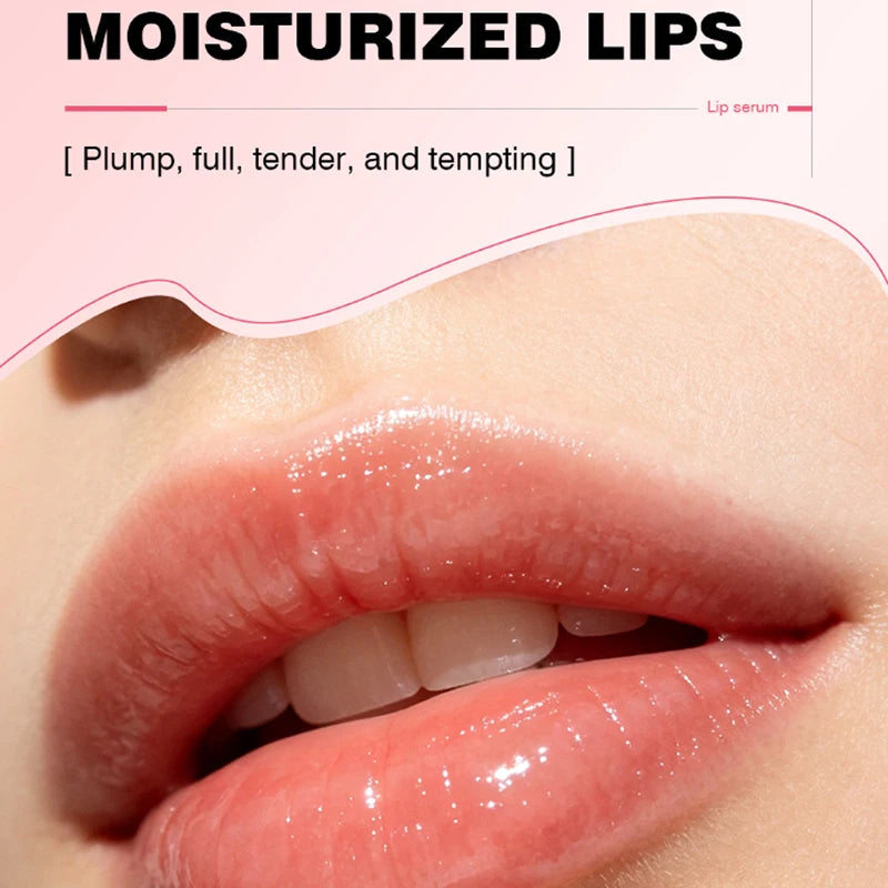Sérum labial rosa de ADN de salmón PDRN – 15 ml, hidratación reparadora de larga duración para labios agrietados, líneas labiales y aclarado de tono apagado