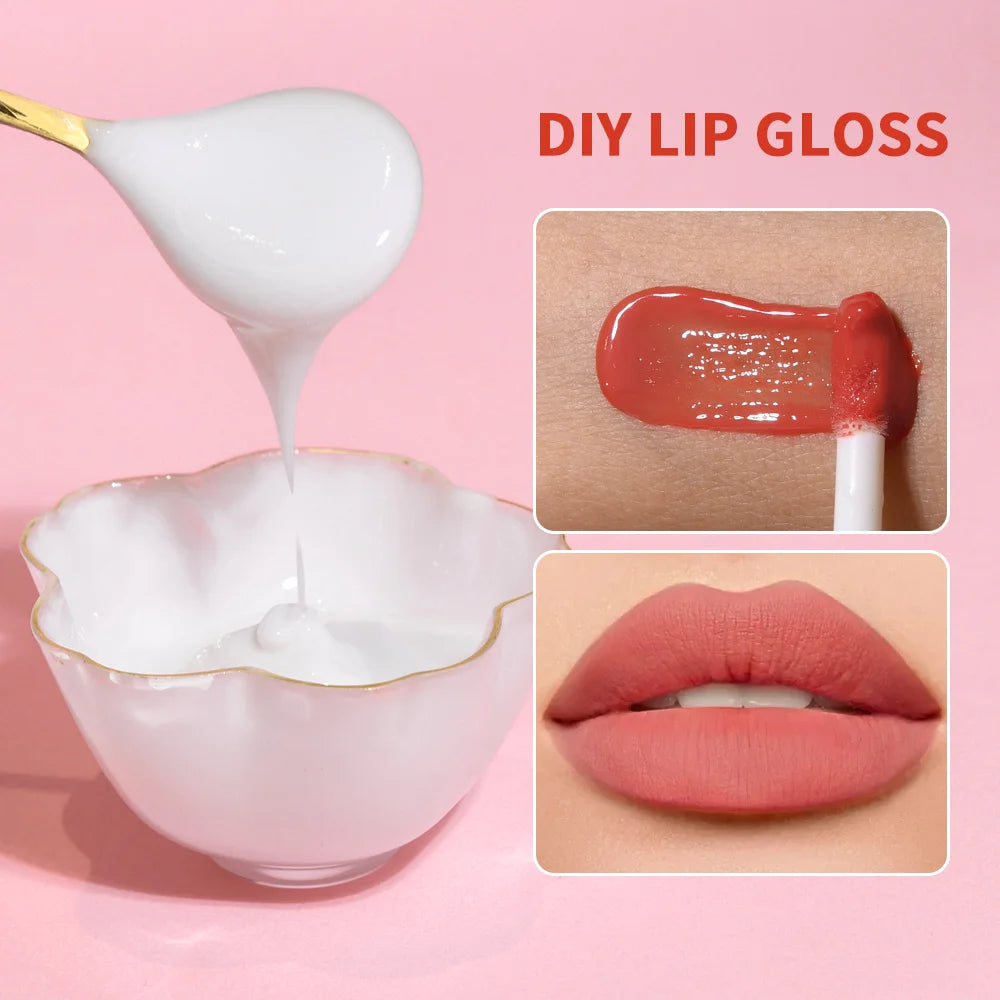 DIY Lipgloss-Basis (100 ml) – Nicht klebende, feuchtigkeitsspendende milchige Lotions-Textur für mattes & individuelles Lipgloss-Herstellen