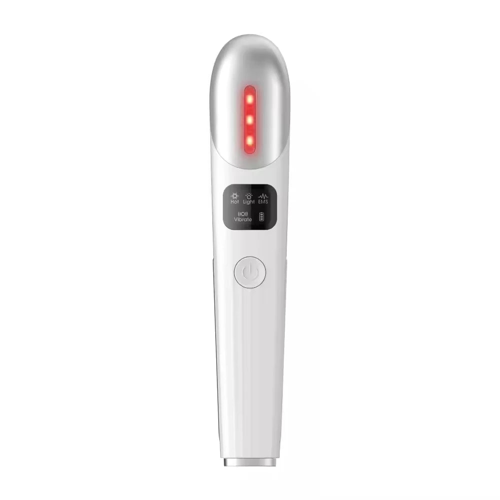 EMS-Mikrostrom-Gesichtsliftungsgerät – Rotlicht-Gesichts-Zauberstab für Augen, Hals & Gesicht | Hautstraffendes, Anti-Falten & Lifting-Beauty-Tool