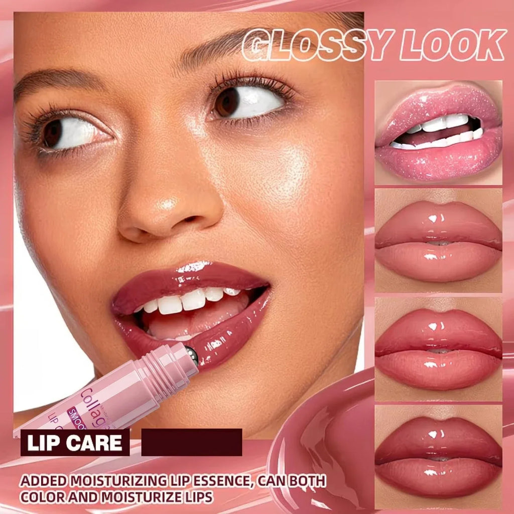 Crème repulpante volumisatrice pour les lèvres – Gloss au collagène, à l'acide hyaluronique et à la niacinamide pour l'hydratation, la réparation et des lèvres à l'aspect plus pulpeux