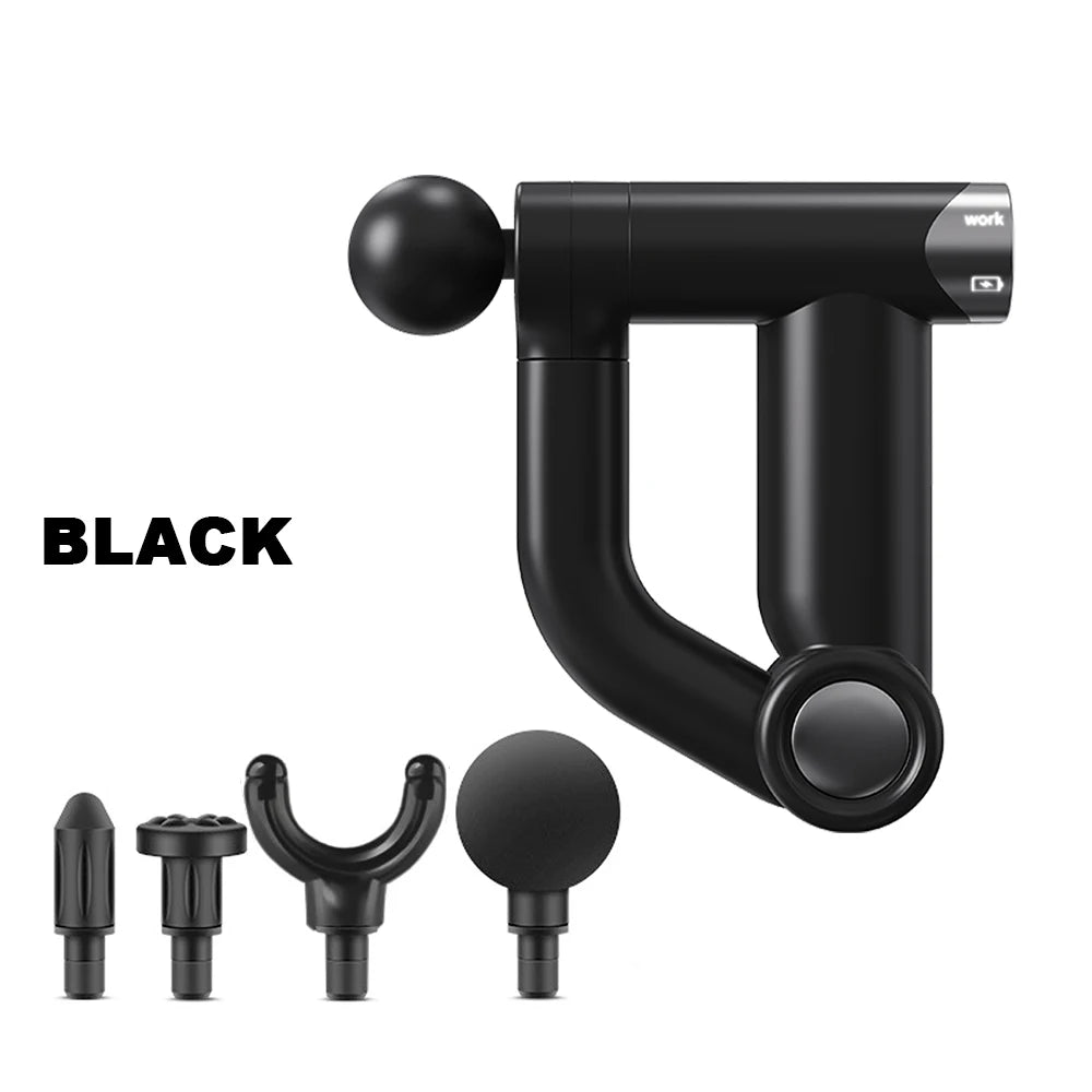 Folding Fascia Gun with 32 Levels – Electric Percussion Deep Muscle Massager for Neck, Back, Leg & Full Body Fitness