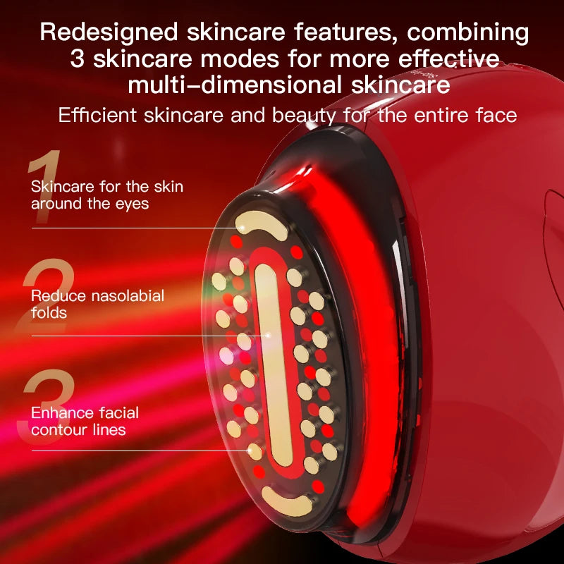 3-in-1 Multifunktionales Hautpflege- & Beauty-Gerät – Gesichtsmassagegerät für Zuhause zur umfassenden Hautpflege & als ideales Geschenk