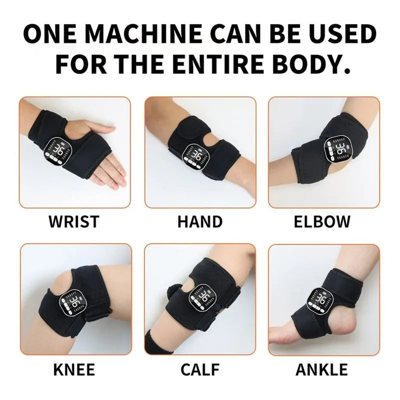 EMS Elektro-Massagegerät für Hand, Fuß & Handgelenk mit Fernbedienung – Elektrische Muskelstimulation zur Entspannung & Erholung | Multi-Zonen-EMS-Massagegerät