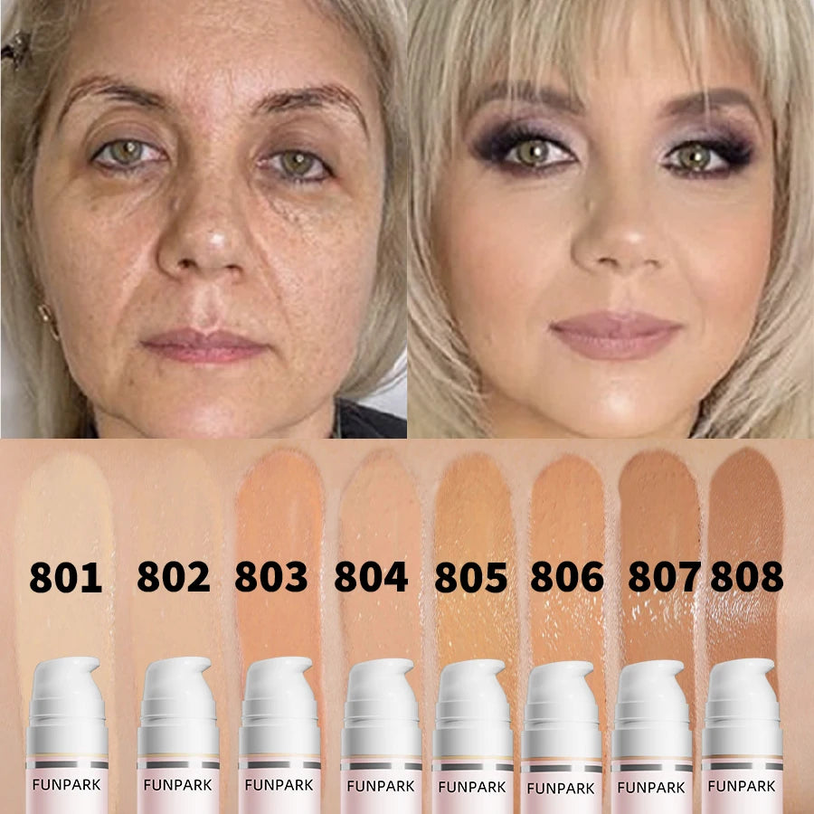 Base de maquillaje CC Cream – Corrector resistente al agua, corrector de color e iluminador | Maquillaje coreano 30 ml