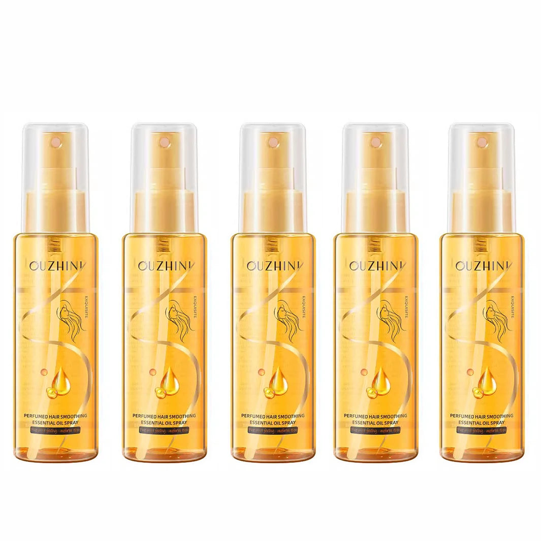 Spray d'huile essentielle capillaire parfumée – Après-shampoing lissant anti-frisottis, parfum pour cheveux hydratant et nourrissant longue durée (100 ml)