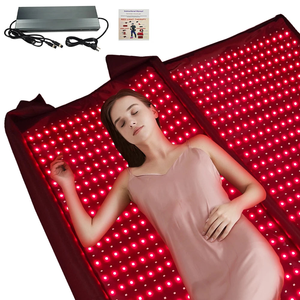 Portable Multi-Wavelength Pulsed Full Body Red Light Therapy Device – Infrared Sauna Pod & Blanket | At-Home Full Body Wellness Health Care