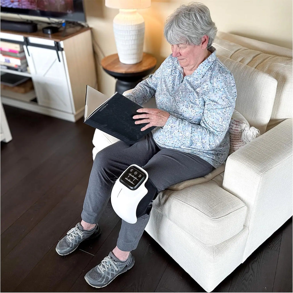 Masajeador de rodilla portátil: relajación muscular y articular para rodilla, codo y hombro | Máquina de masaje fácil de usar para toda la familia y para regalo